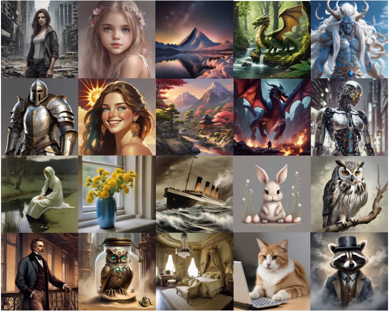 Diffusion-LPO generated image examples from the paper